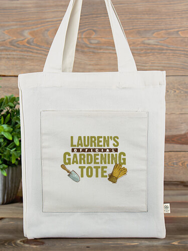Tote Natural Official Gardening Personalized canvas-tote 