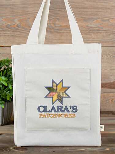 Patchworks Tote Natural Canvas Tote