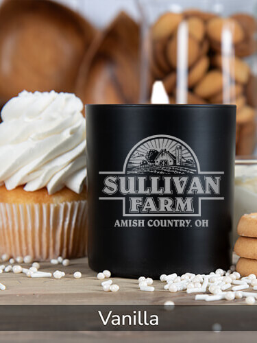 Vanilla/Natural Farm Personalized scented-candle 