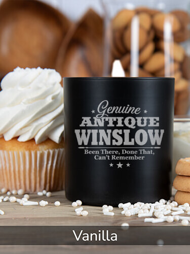 Vanilla/Natural Genuine Antique Personalized scented-candle 