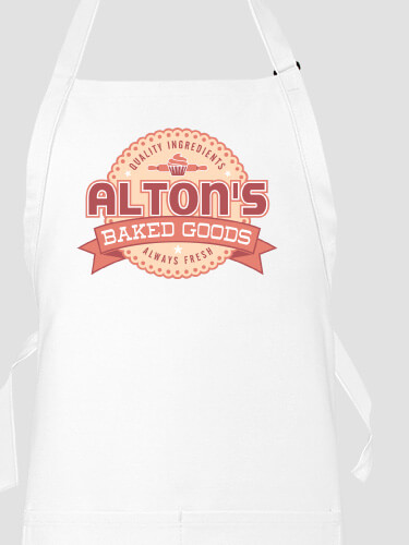 Baked Goods White Apron