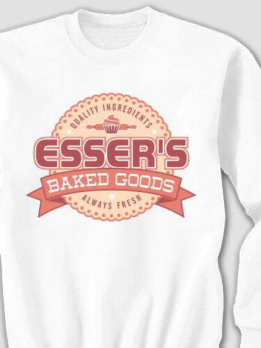 Baked Goods White Adult Sweatshirt