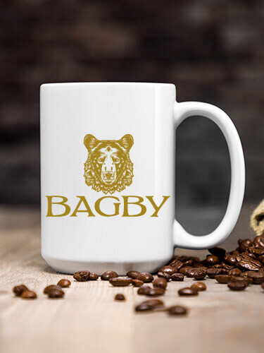 Bear White Ceramic Coffee Mug (single)