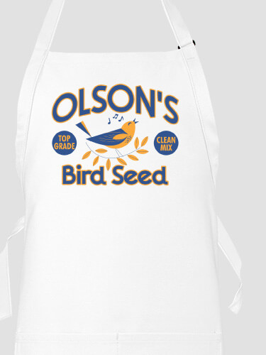 Bird Seed White Apron