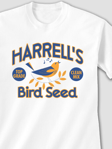 Bird Seed White Adult T-Shirt