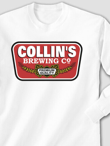 Brewing Company White Adult Long Sleeve