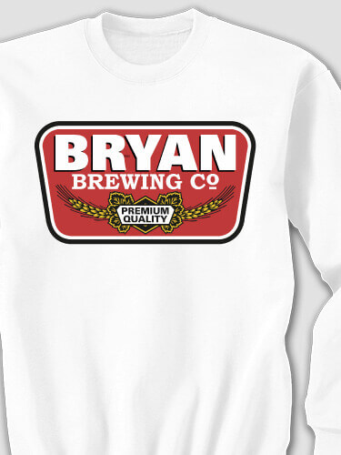 Brewing Company White Adult Sweatshirt