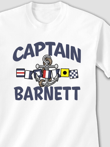 Captain White Adult T-Shirt