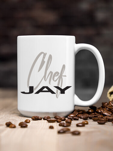 Chef White Ceramic Coffee Mug (single)