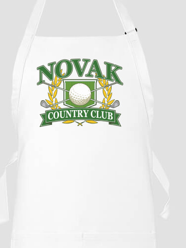 Classic Country Club White Apron