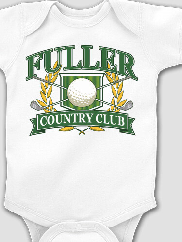 Classic Country Club White Baby Bodysuit