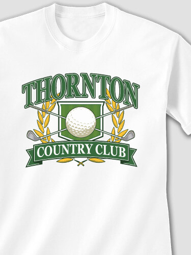 Classic Country Club White Adult T-Shirt