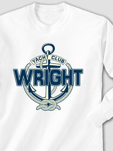 Classic Yacht Club White Adult Long Sleeve