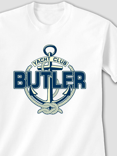 Classic Yacht Club White Adult T-Shirt