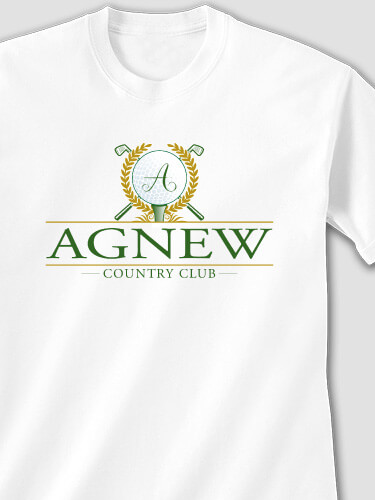 Country Club White Adult T-Shirt
