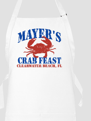 Crab Feast White Apron