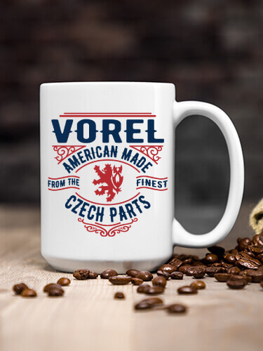Czech Parts White Ceramic Coffee Mug (single)