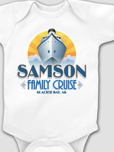 Family Cruise White Baby Bodysuit