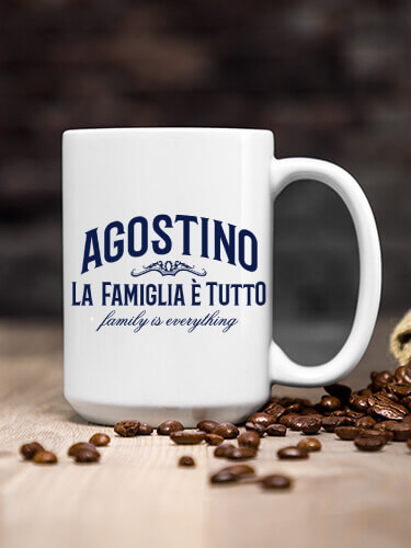 Family Is Everything White Ceramic Coffee Mug (single)