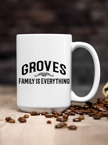 Family White Ceramic Coffee Mug (single)
