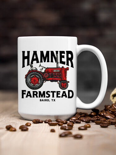 Farmstead White Ceramic Coffee Mug (single)