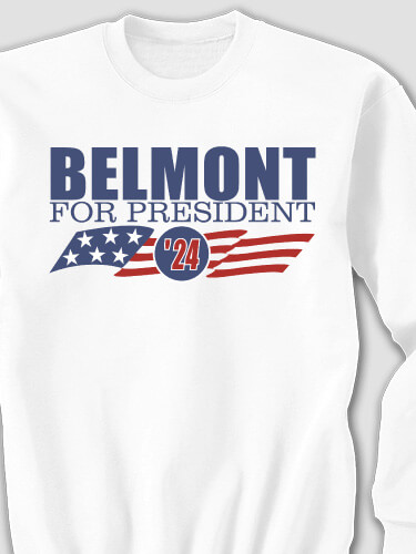 For President White Adult Sweatshirt