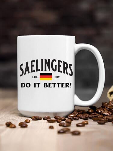 Germans Do It Better White Ceramic Coffee Mug (single)