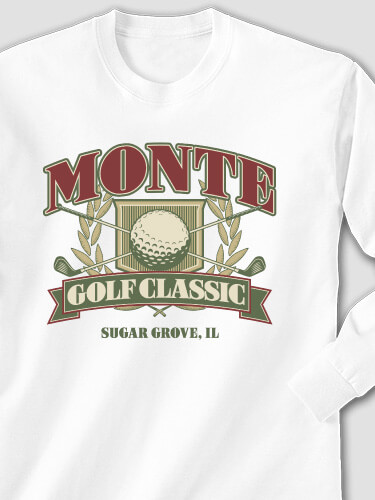 Golf Classic White Adult Long Sleeve