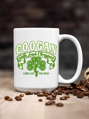 Irish Original White Ceramic Coffee Mug (single)