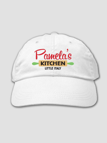 Kitchen White Embroidered Hat