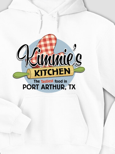 Kitchen White Adult Hooded Sweatshirt