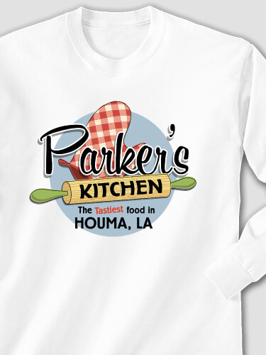 Kitchen White Adult Long Sleeve