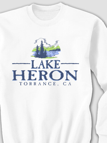 Lake White Adult Sweatshirt