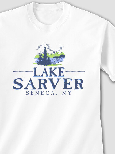 Lake White Adult T-Shirt