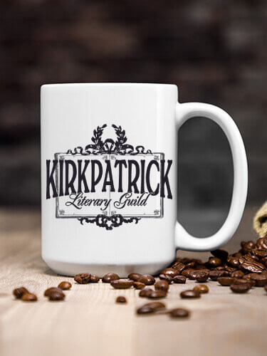 Literary Guild White Ceramic Coffee Mug (single)