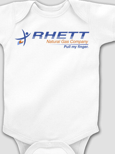 Natural Gas White Baby Bodysuit