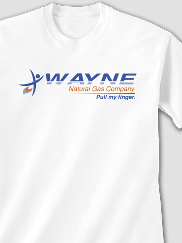 Natural Gas White Adult T-Shirt