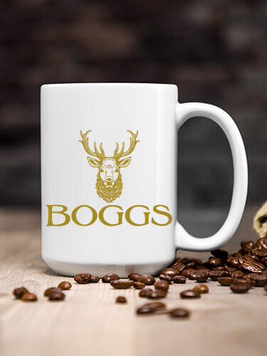 Old Stag White Ceramic Coffee Mug (single)