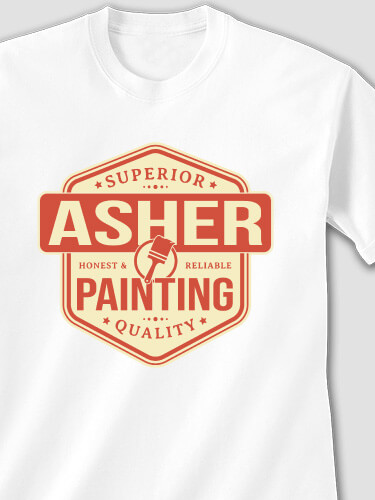 Painting White Adult T-Shirt