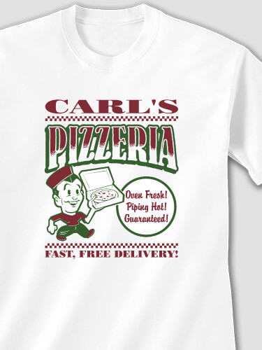 Pizzeria White Adult T-Shirt
