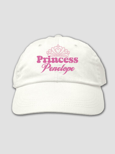 Princess White Embroidered Hat