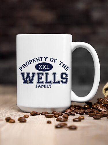 Property of Family White Ceramic Coffee Mug (single)