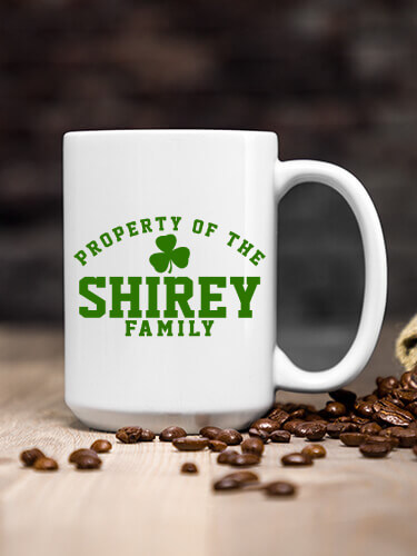 Property of Irish White Ceramic Coffee Mug (single)