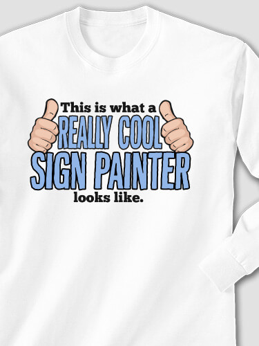 Really Cool White Adult Long Sleeve