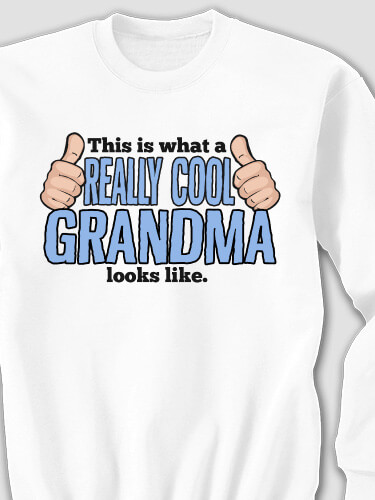 Really Cool White Adult Sweatshirt