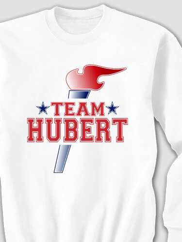 Team White Adult Sweatshirt