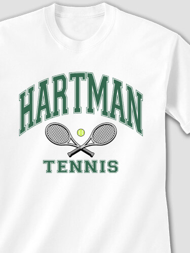 Tennis White Adult T-Shirt