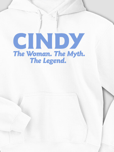 Woman Myth Legend White Adult Hooded Sweatshirt