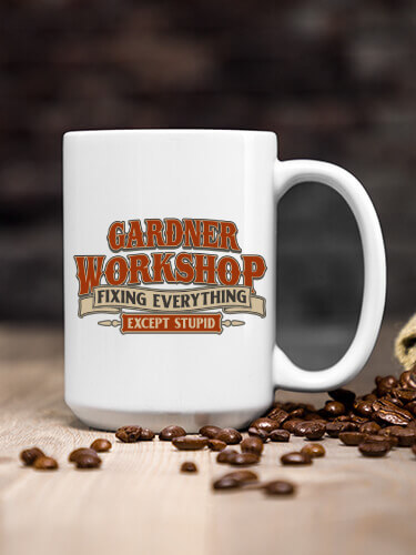 Workshop White Ceramic Coffee Mug (single)