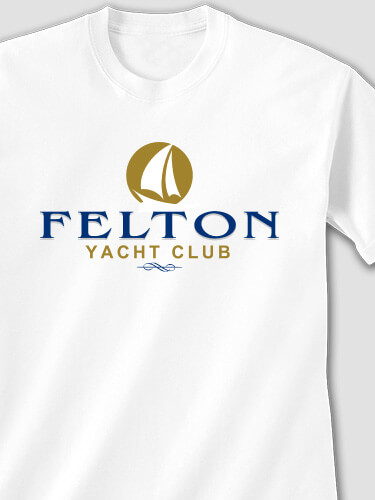 Yacht Club White Adult T-Shirt